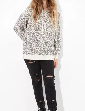 Hanorac OVERSIZE American Eagle, animal print Animal print