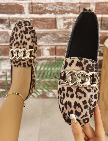 Mocasini SHEIN, animal print