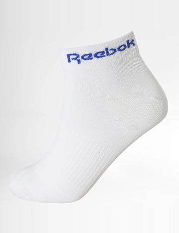 Set sosete Reebok, alb Alb