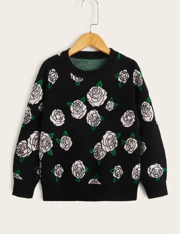 Bluza Shein Kids, negru