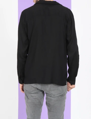 Camasa Topman, negru Negru