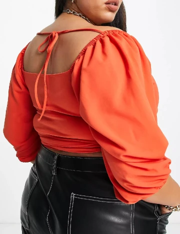 Top Plus Size ASOS, portocaliu Portocaliu