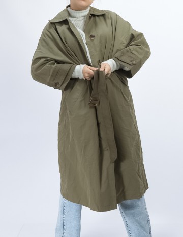 Trench Mango, verde, S