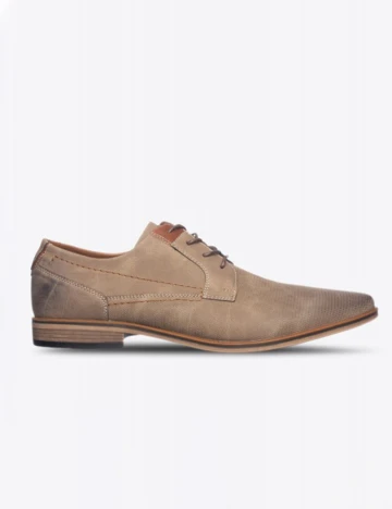 Pantofi Checker by Bristol, bej, 46 Gri