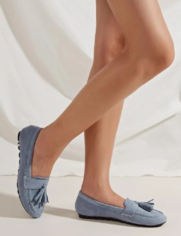 Mocasini SHEIN, bleu