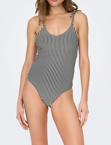 Costum de baie Only, alb/bleumarin, XS