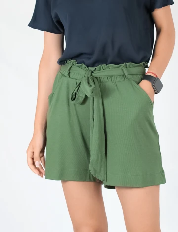 Pantaloni scurti Object, verde, S Verde