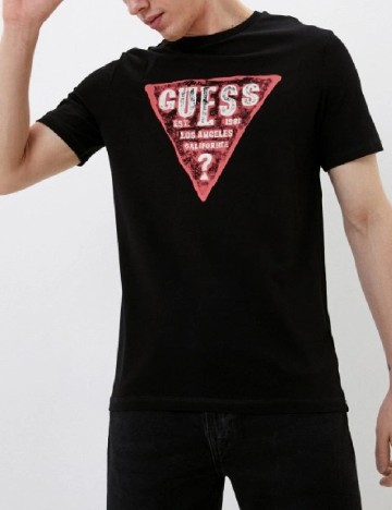 
						Tricou Guess, negru