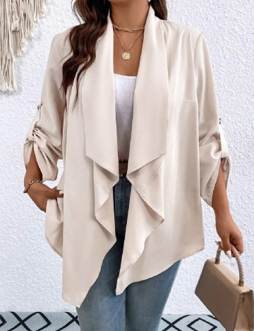 Blazer SHEIN CURVE, crem