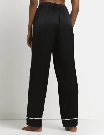 Pantaloni River Island, negru Negru