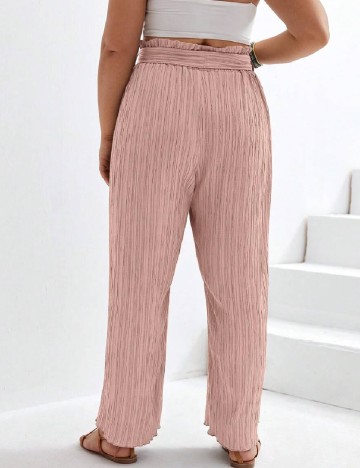 Pantaloni SHEIN CURVE, roz pudra