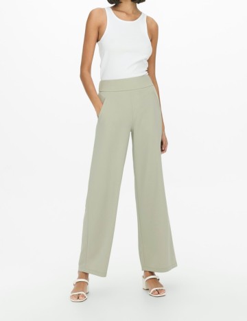 
						Pantaloni Jacqueline de Yong, verde, M/30