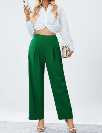 Pantaloni SHEIN, verde Verde