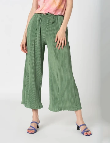Pantaloni Hailys, verde, M Verde