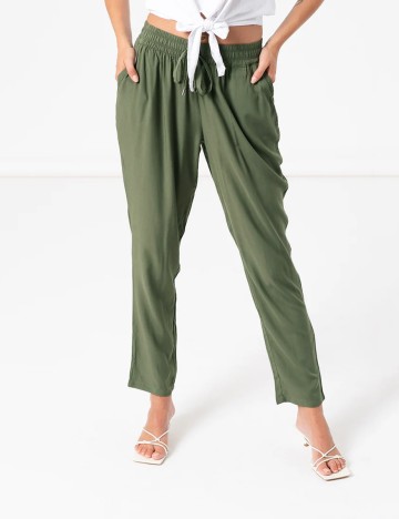 
						Pantaloni Hailys, verde, XS