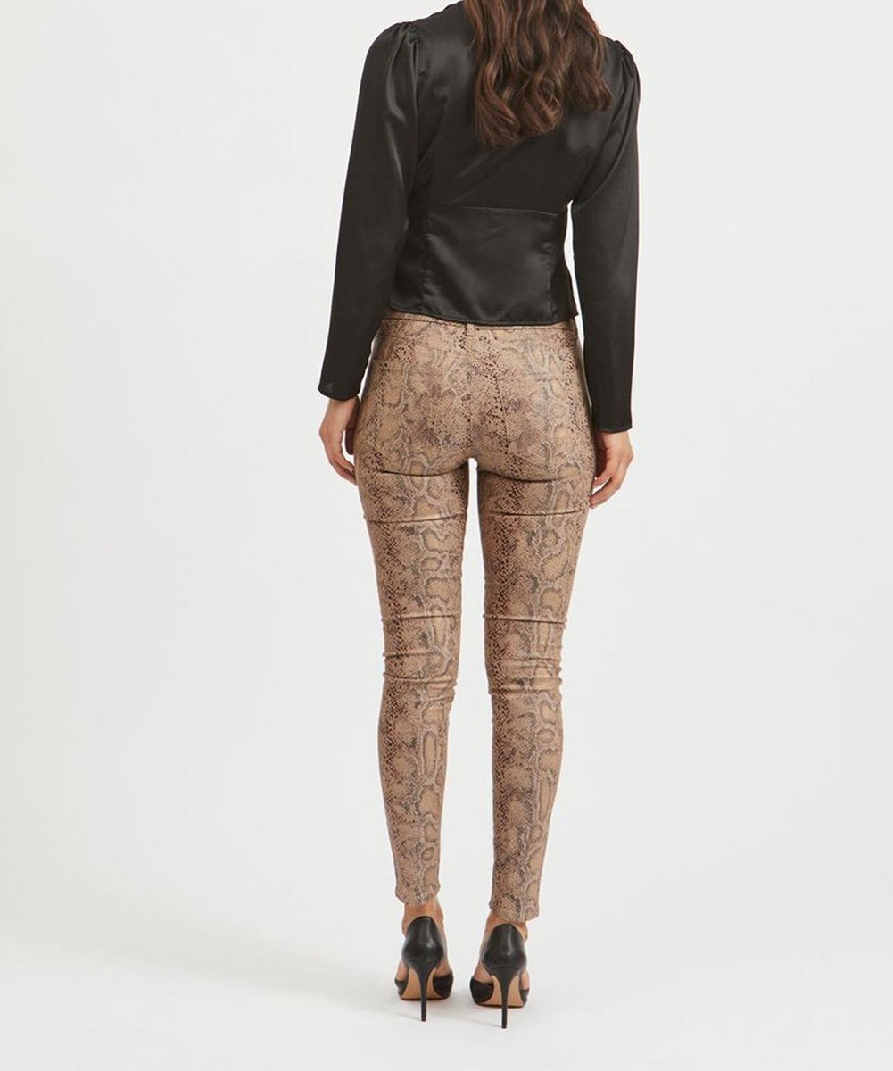 Pantaloni Vila, imprimeu sarpe, S/32 - 1 | YEO