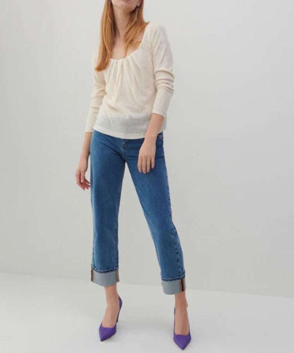 Bluza Reserved, crem, 34