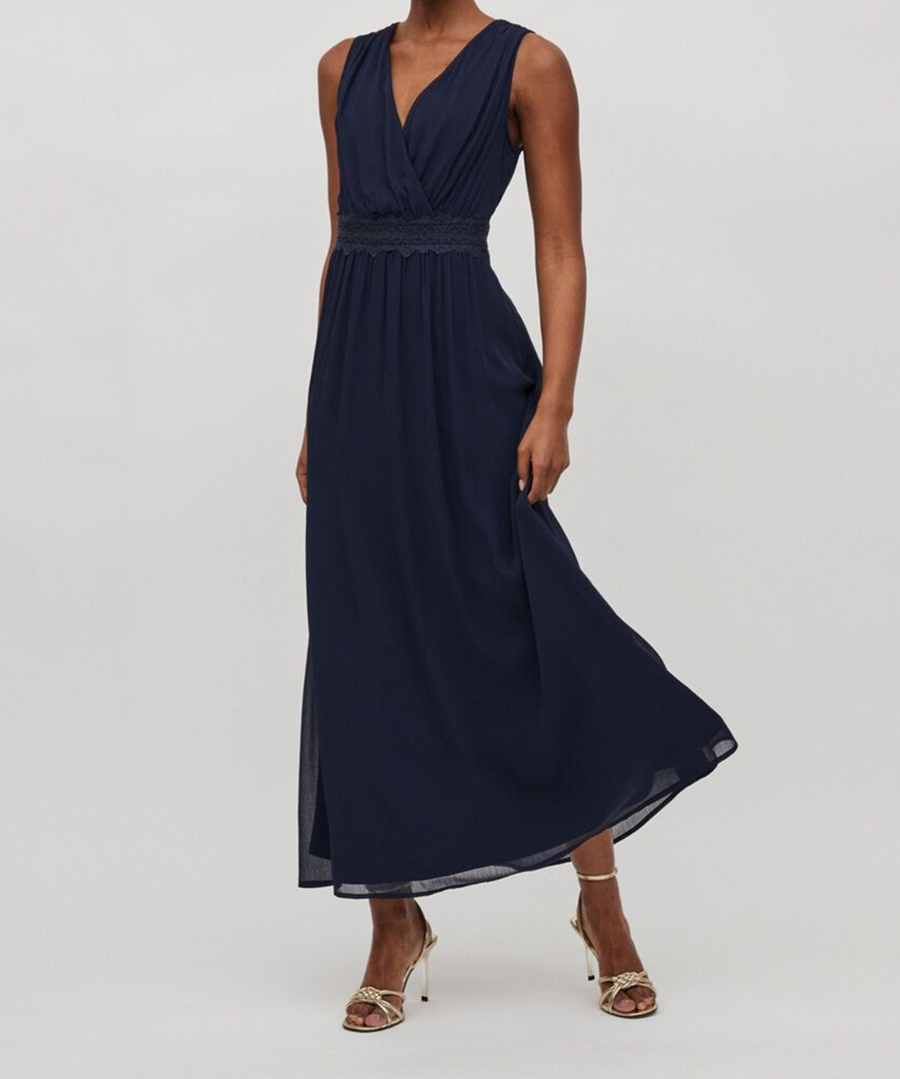 Rochie lunga Vila, bleumarin, 34
