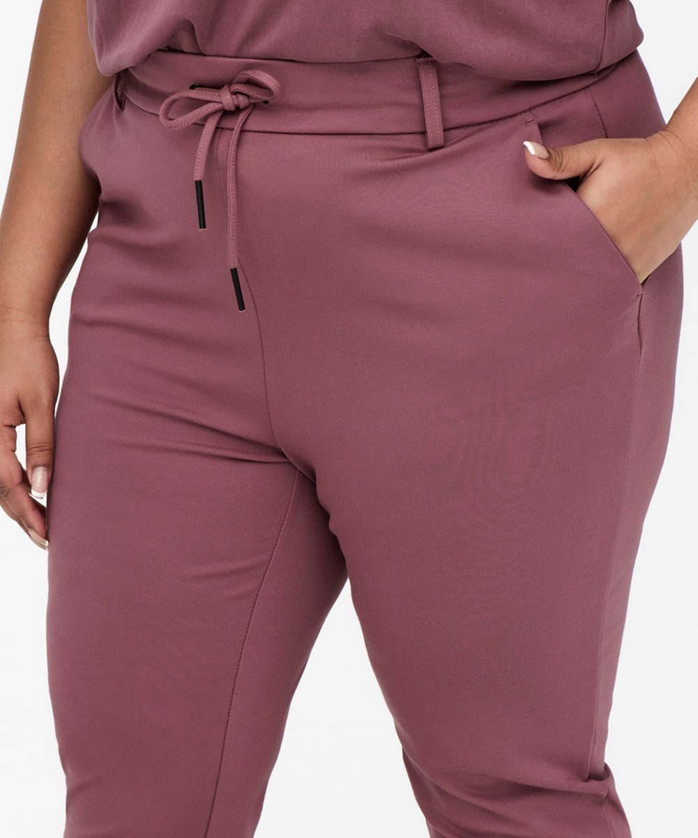 Pantaloni Only Carmakoma, roz, 42 - 1 | YEO