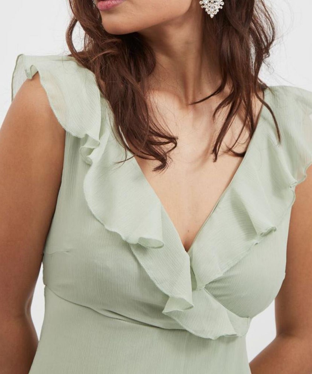 Rochie lunga Vila, verde, 40 - 1 | YEO