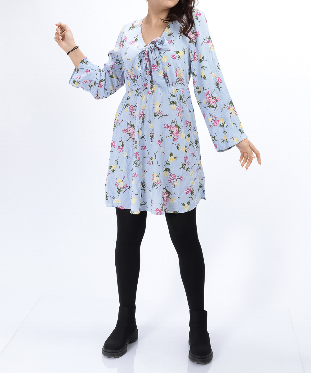 Rochie scurta Vila, bleu, 38