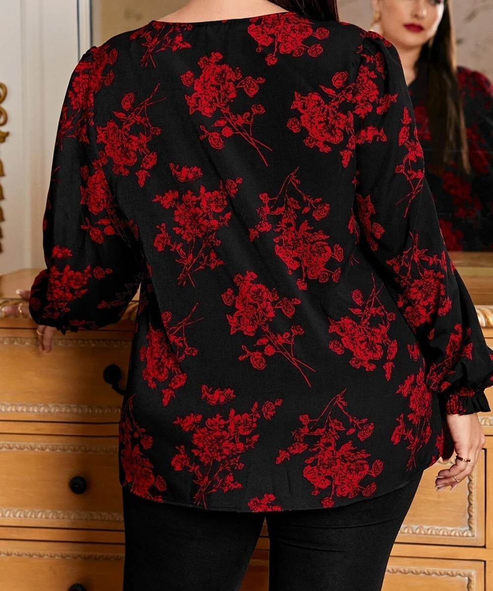 Bluza SHEIN CURVE, negru - 1 | YEO