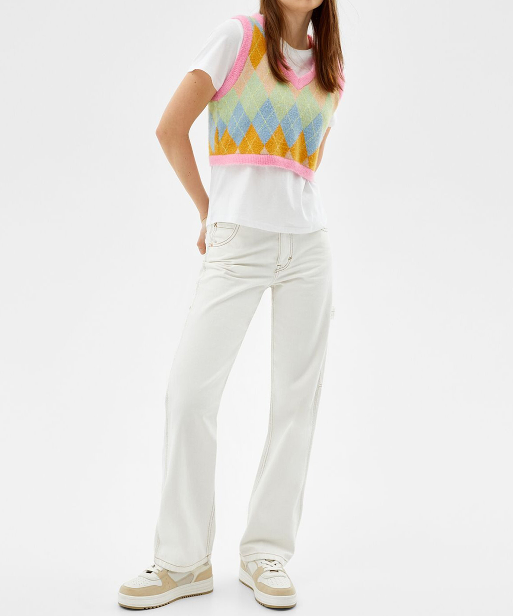 Vesta Bershka, mix culori, XS