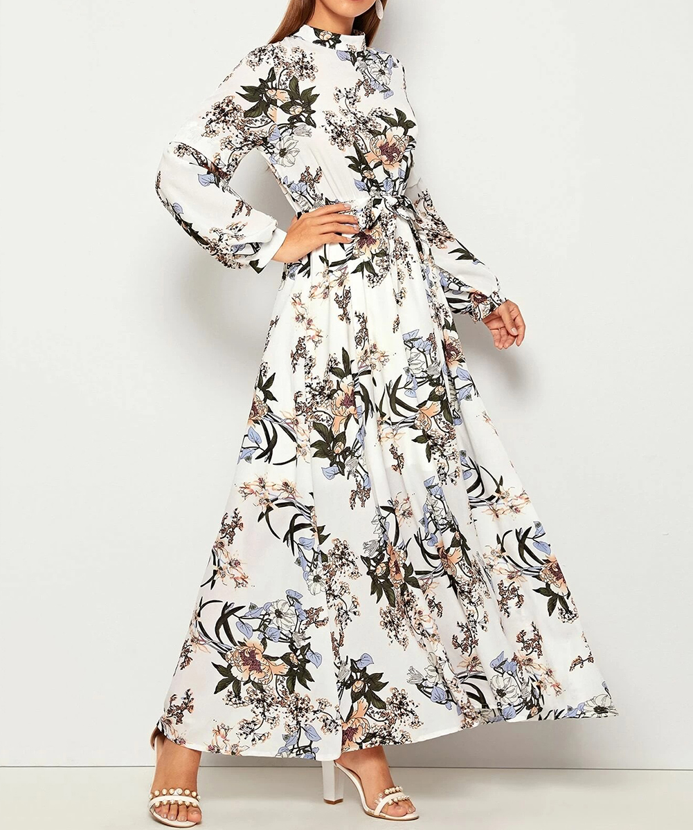 Rochie lunga SHEIN, floral print