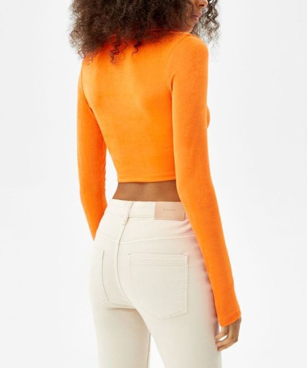 Top Bershka, portocaliu, M - 1 | YEO