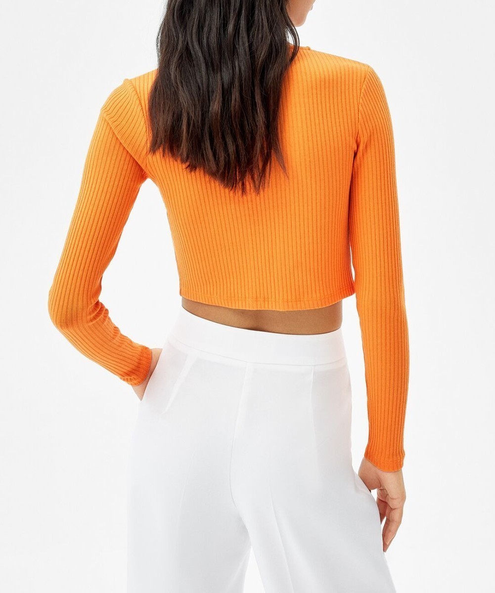 Top Bershka, portocaliu, L - 1 | YEO