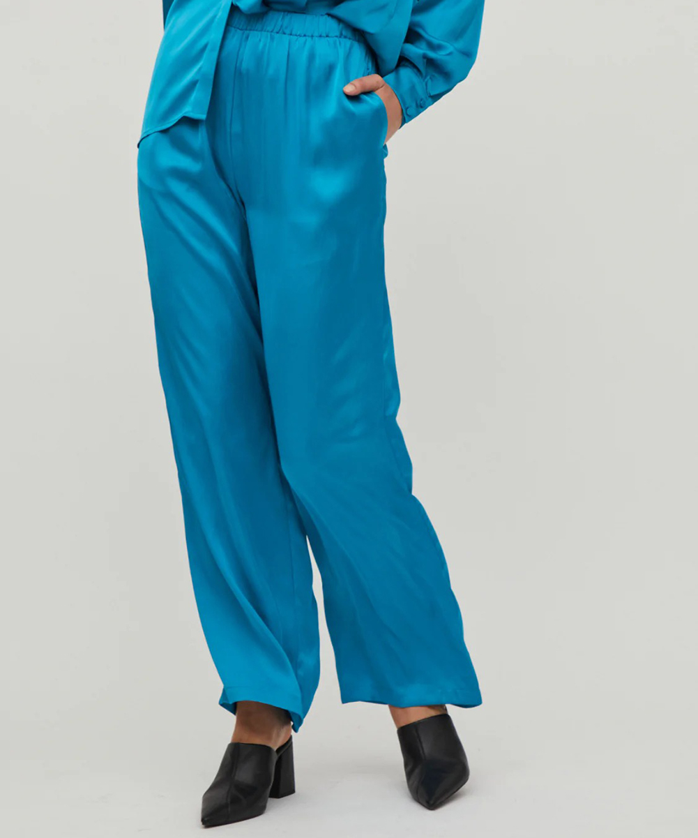 Pantaloni Vila, albastru, 40