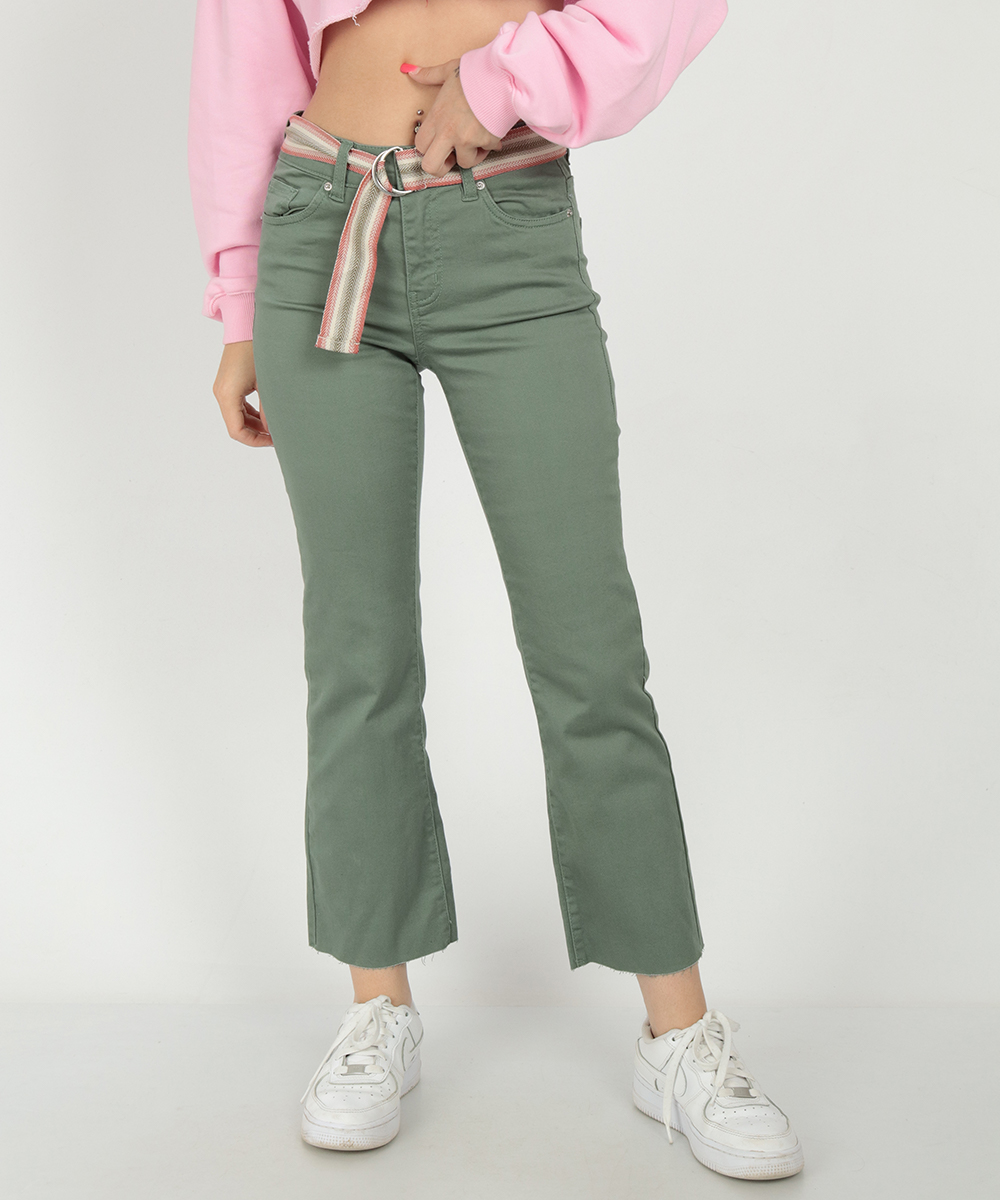 Pantaloni Vero Moda, verde, XS/32