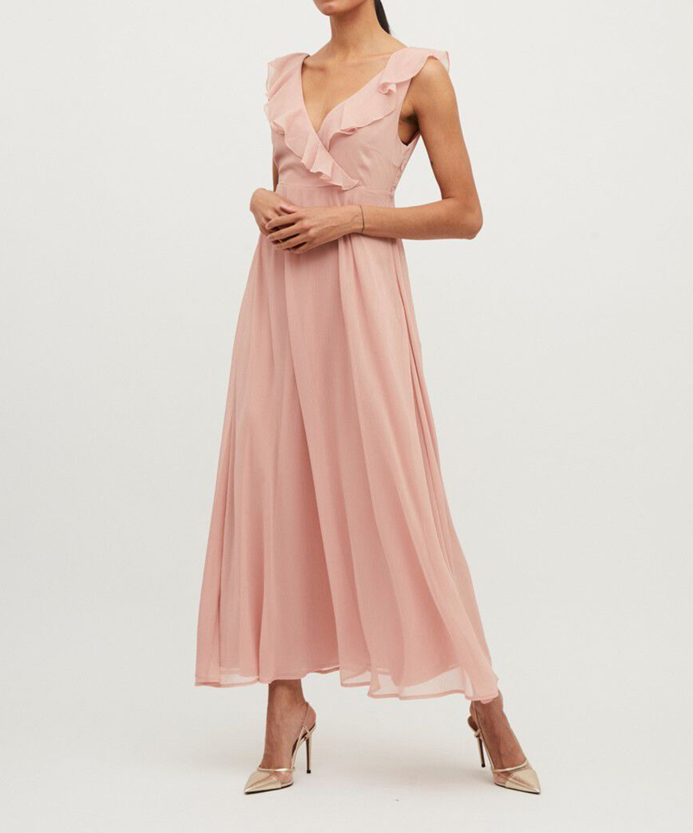 Rochie lunga Vila, roz