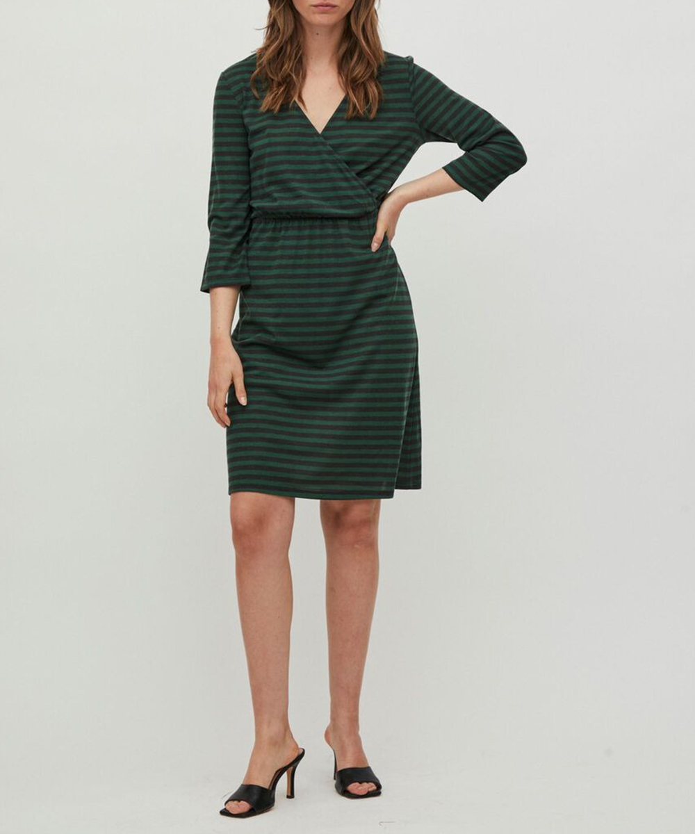 Rochie scurta Vila, verde, XS