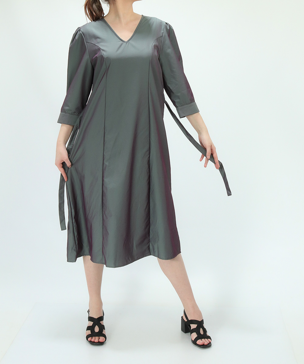 Rochie medie Object, gri, 38