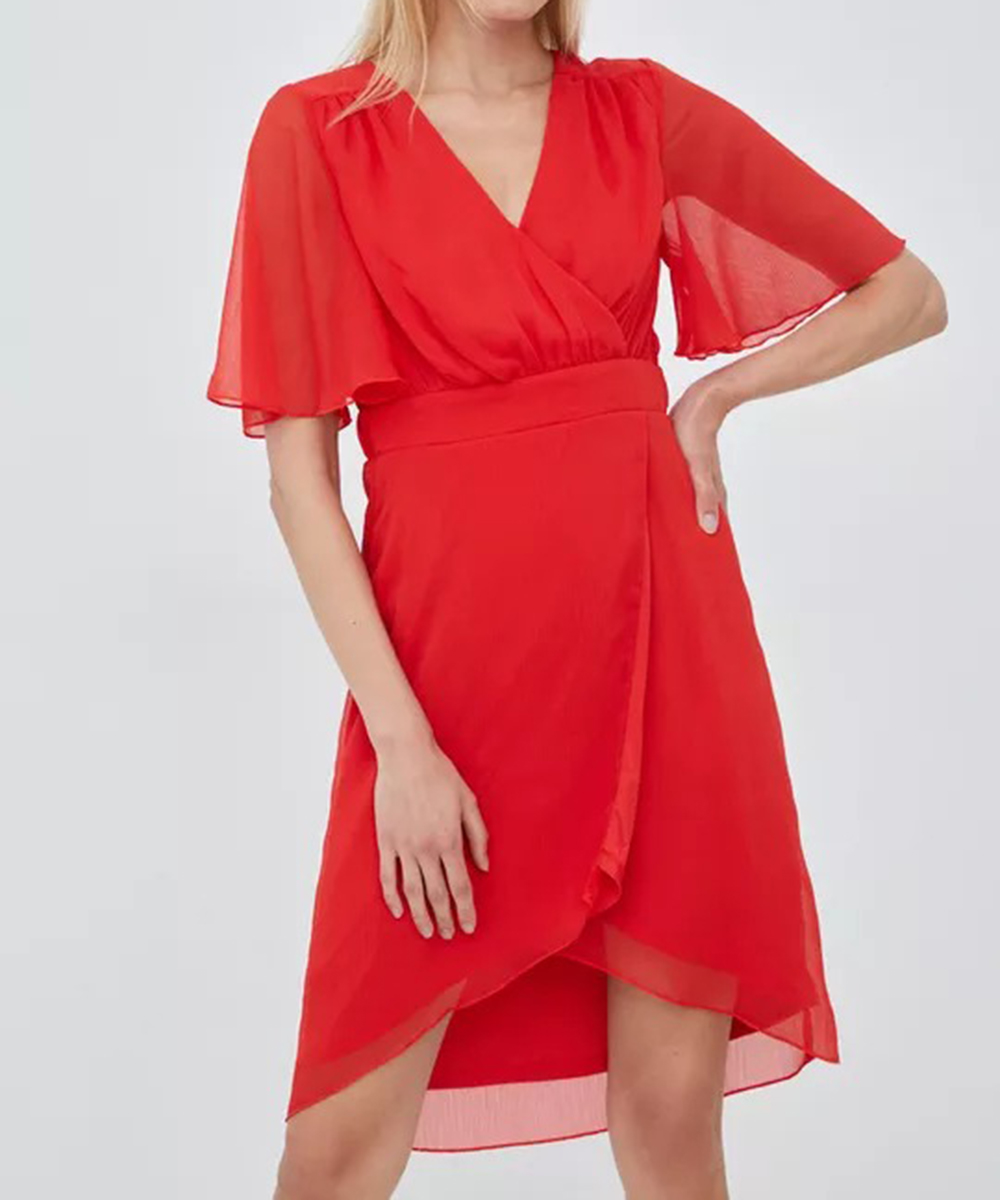 Rochie scurta Vila, rosu, 34