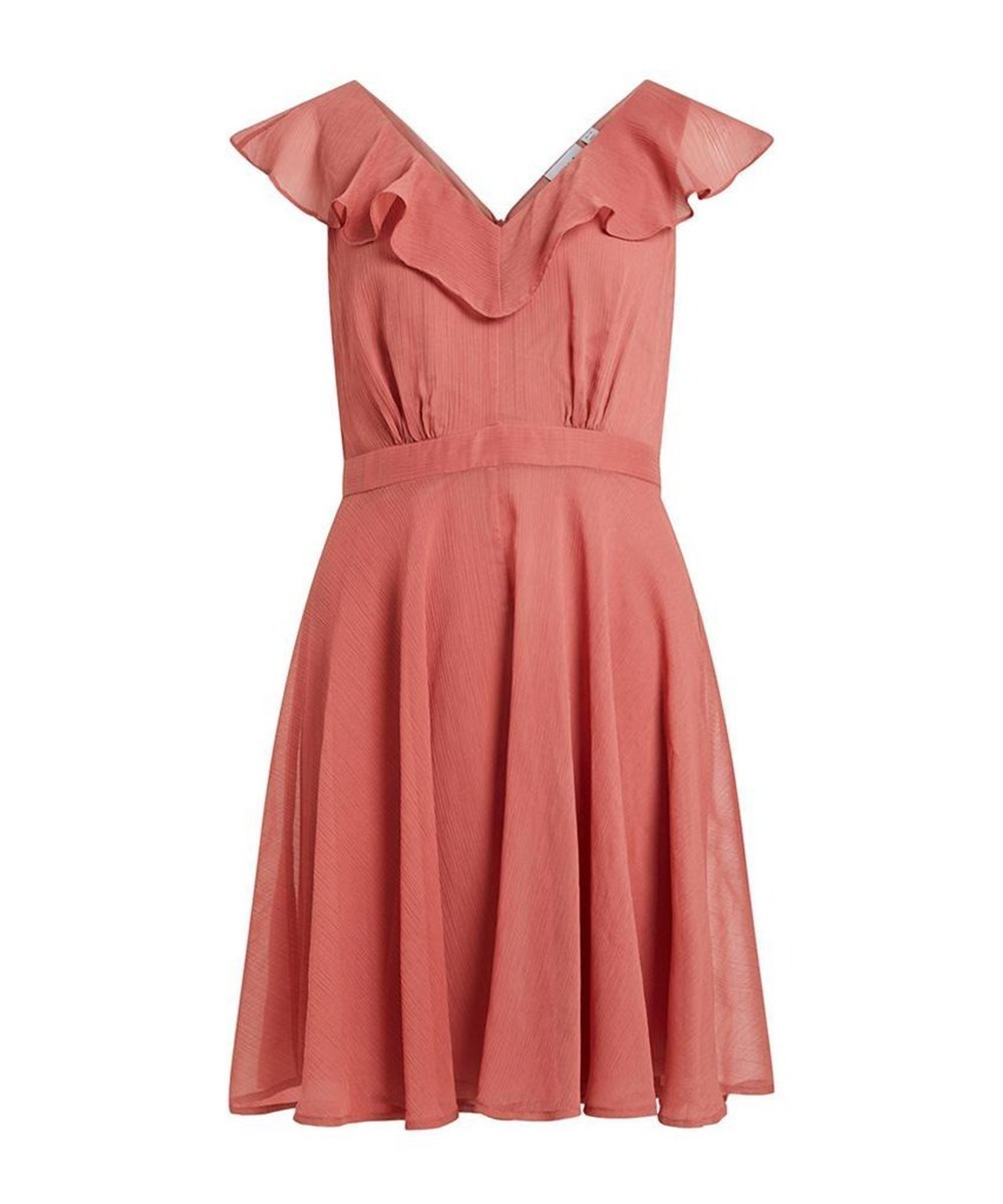 Rochie scurta Vila, roz pudra, 40 - 1 | YEO