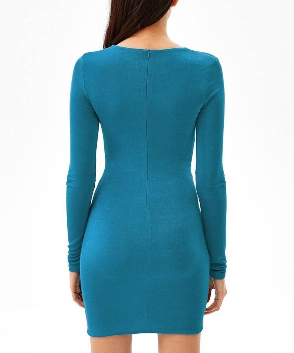 Rochie scurta Bershka, albastru, XL - 1 | YEO
