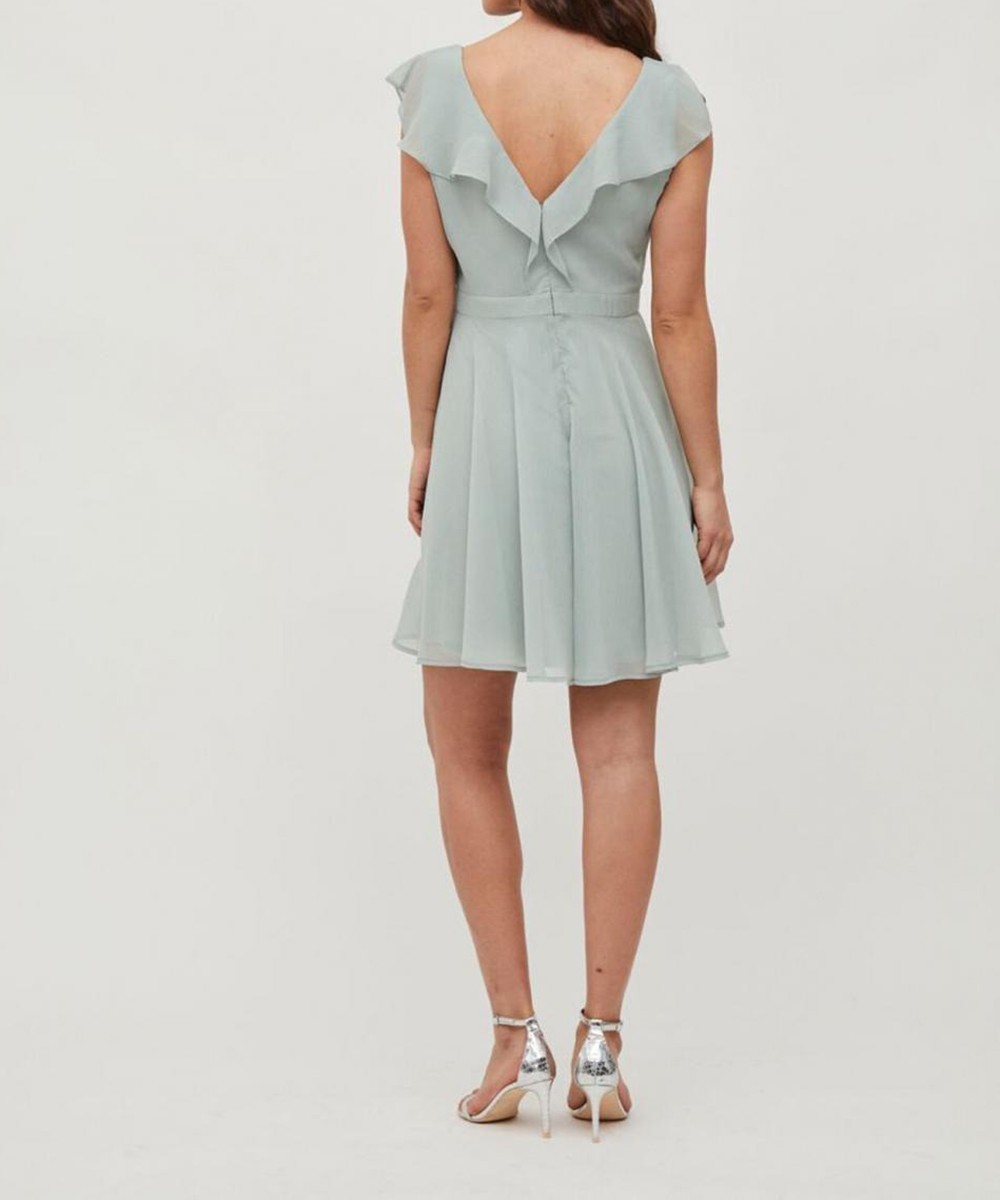 Rochie scurta Vila, verde opalin - 1 | YEO