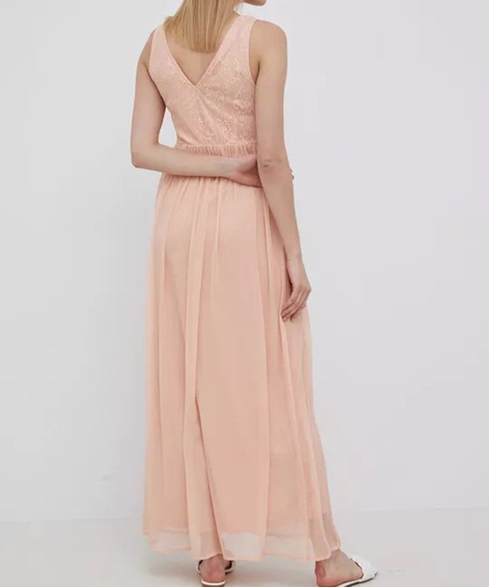 Rochie lunga Vila, piersica, 38 - 1 | YEO