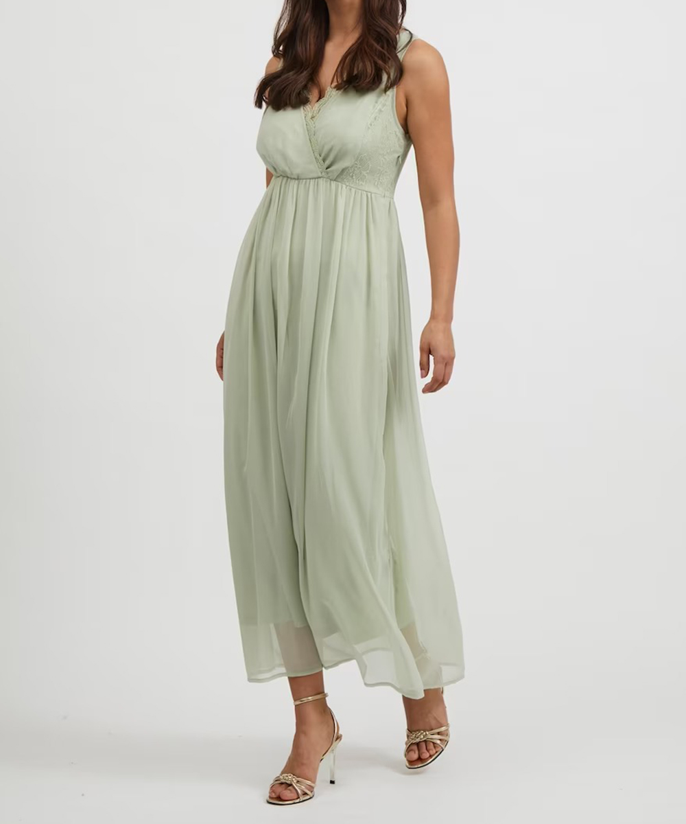 Rochie lunga Vila, verde