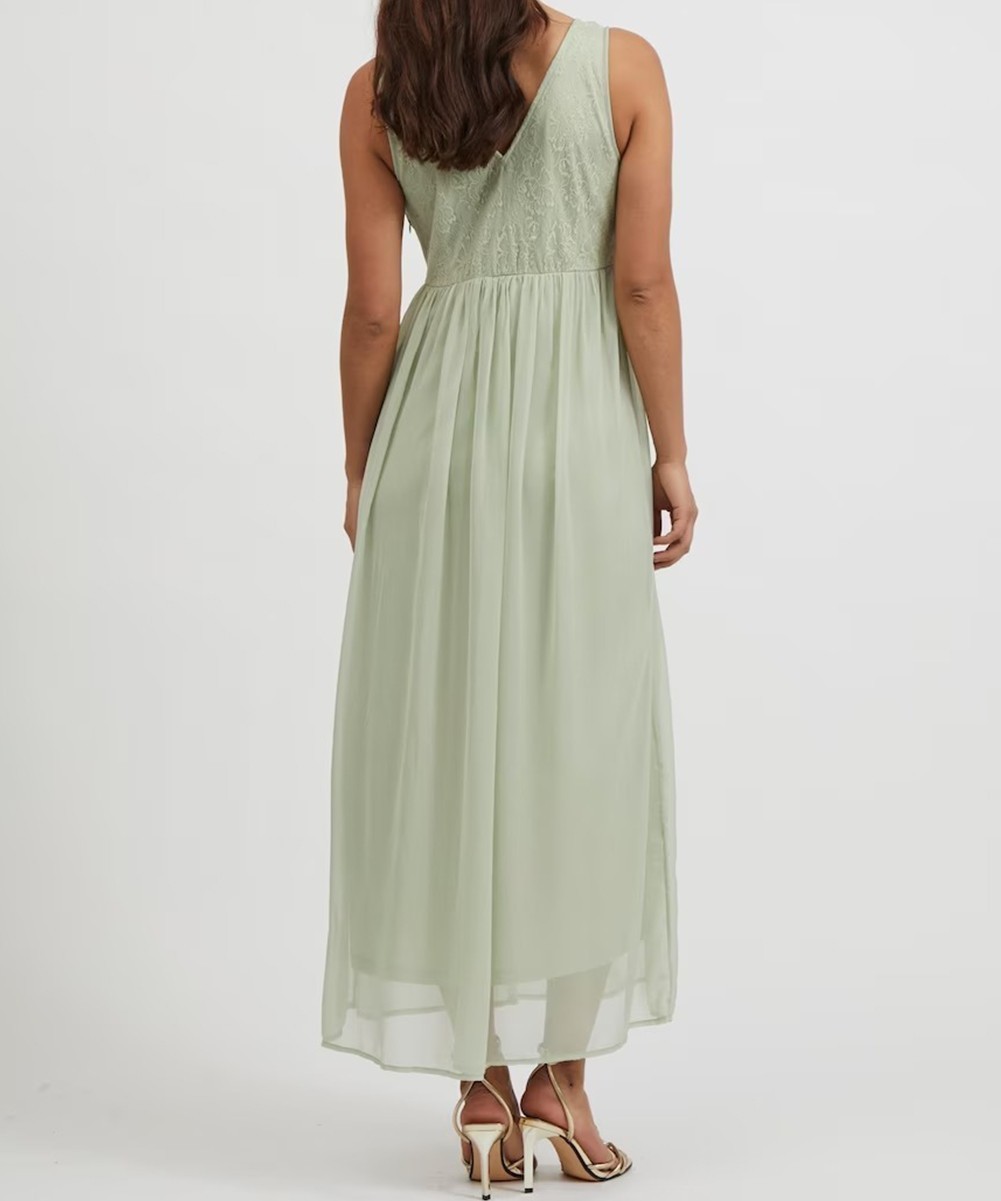 Rochie lunga Vila, verde - 1 | YEO