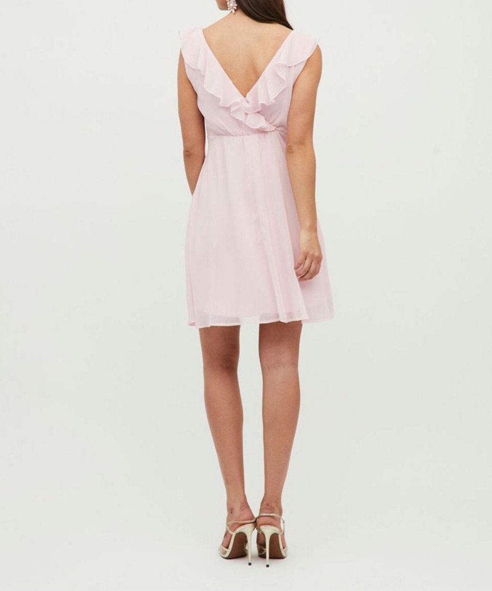 Rochie scurta Vila, roz, 42 - 1 | YEO