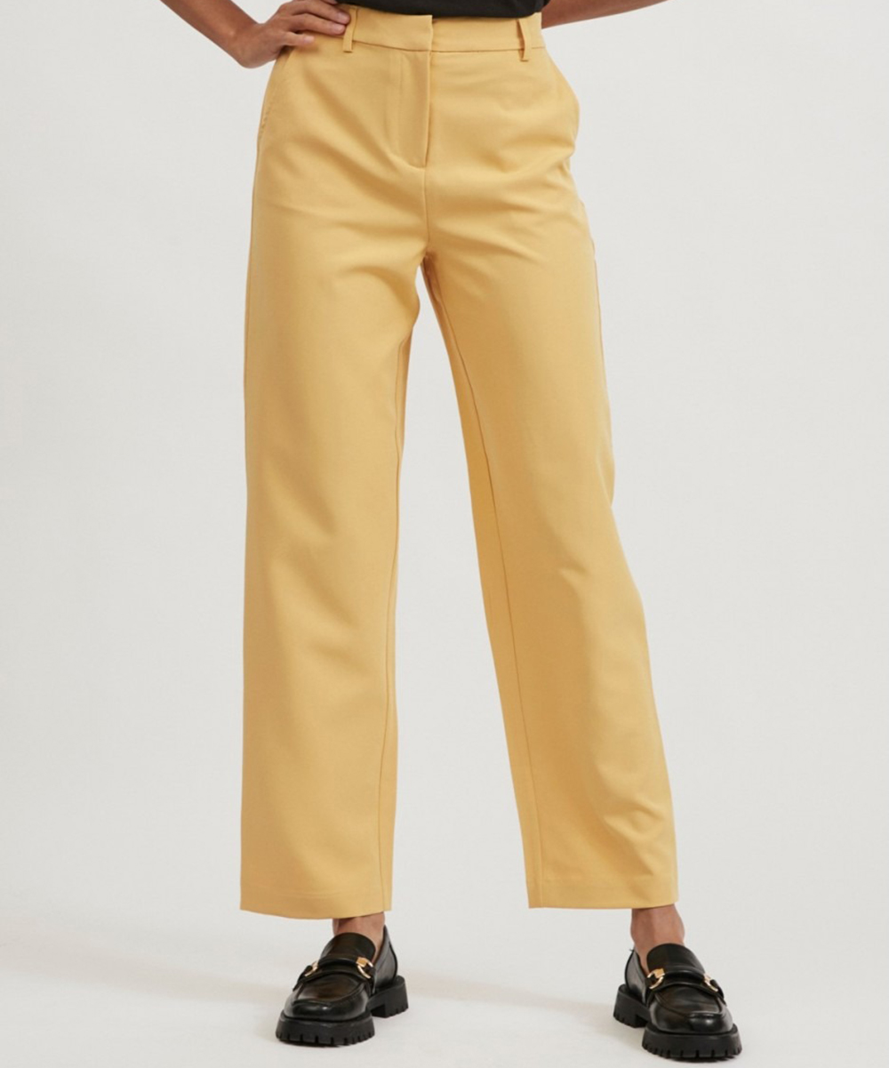 Pantaloni Vila, galben, 38
