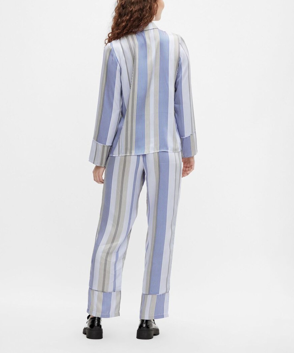 Pantaloni Pieces, albastru, M - 1 | YEO