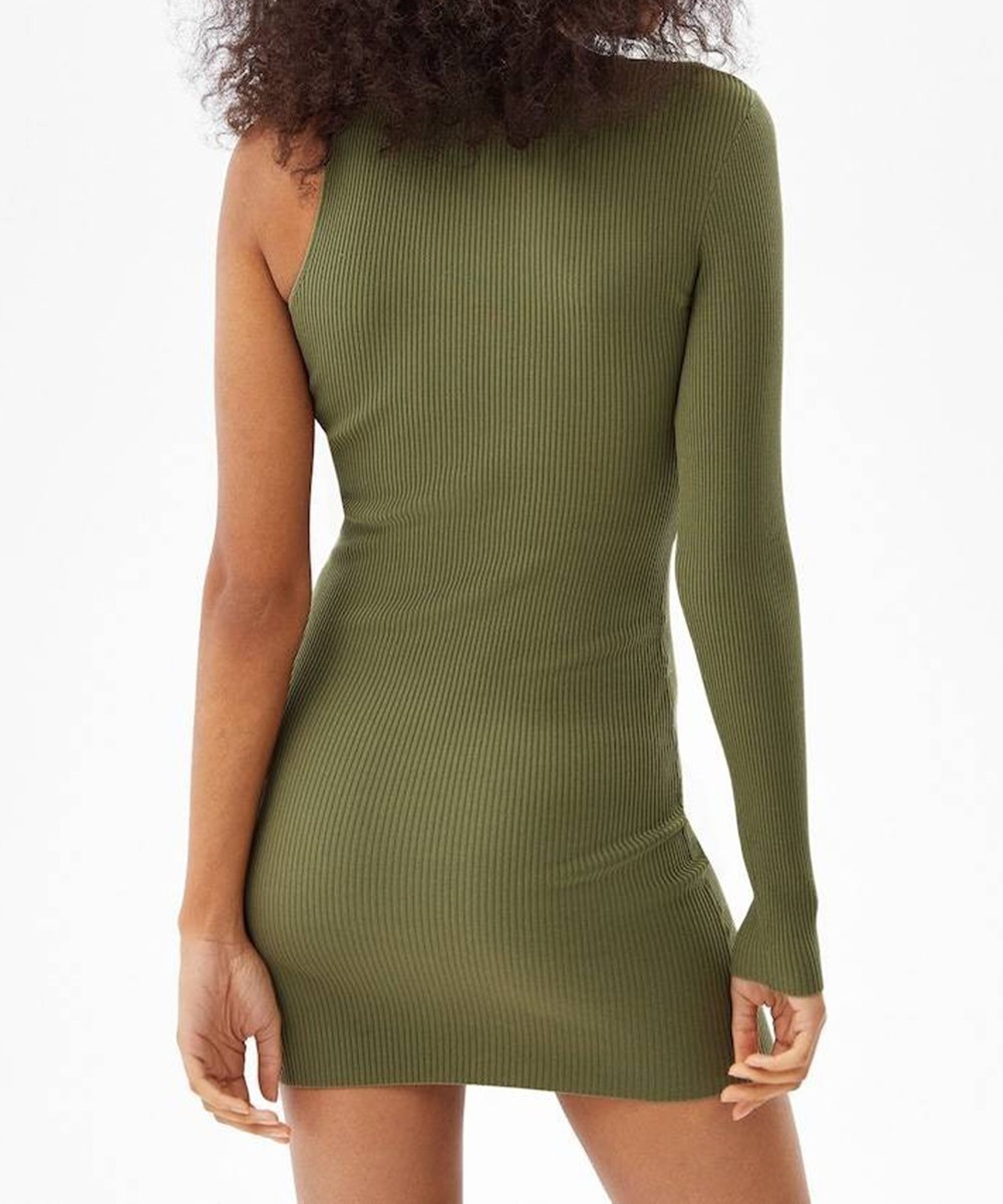 Rochie scurta Bershka, verde, XL - 1 | YEO