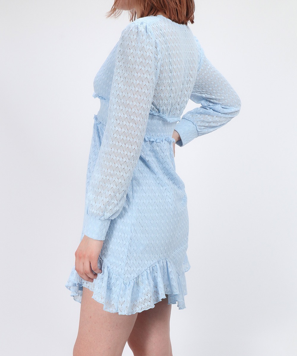 Rochie scurta SBetro, bleu, S - 1 | YEO