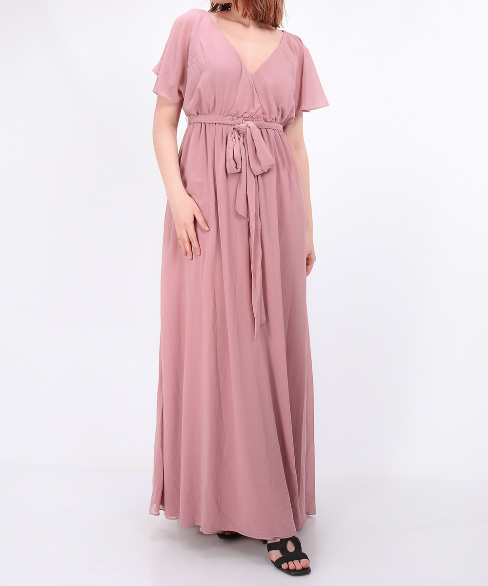 Rochie lunga Goddiva, roz, 38