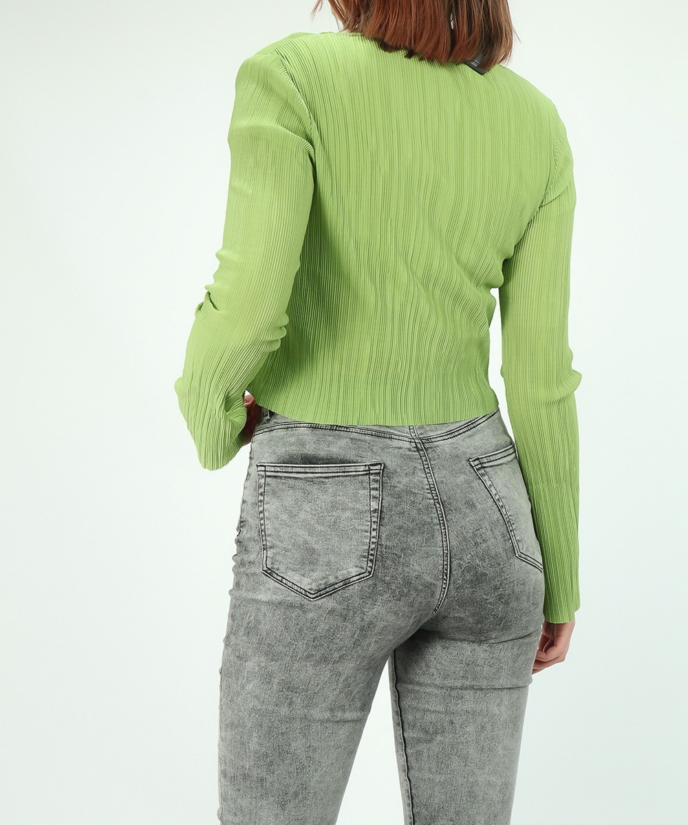 Top Bershka, verde, S - 1 | YEO