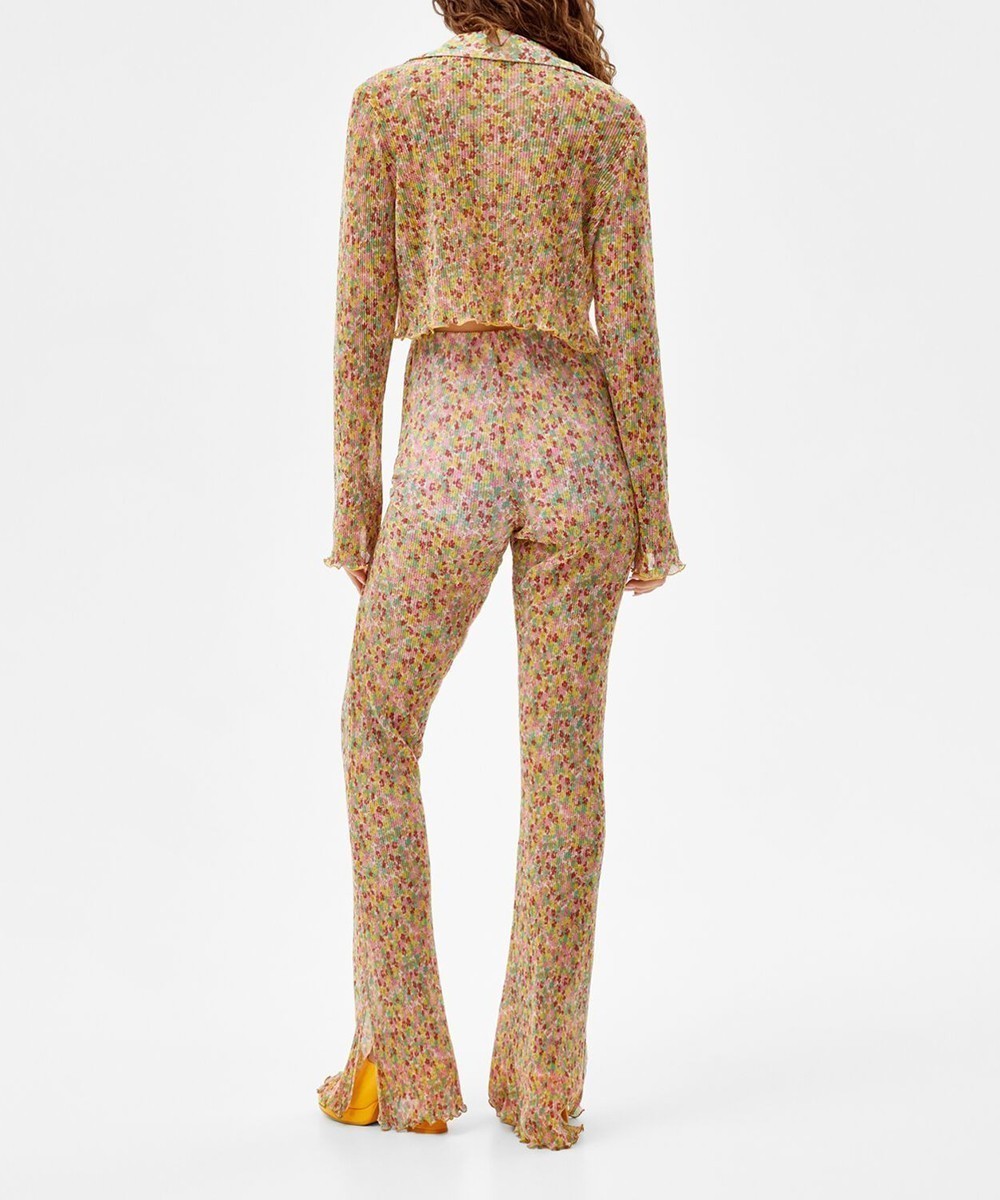 Pantaloni Bershka, floral, M - 1 | YEO